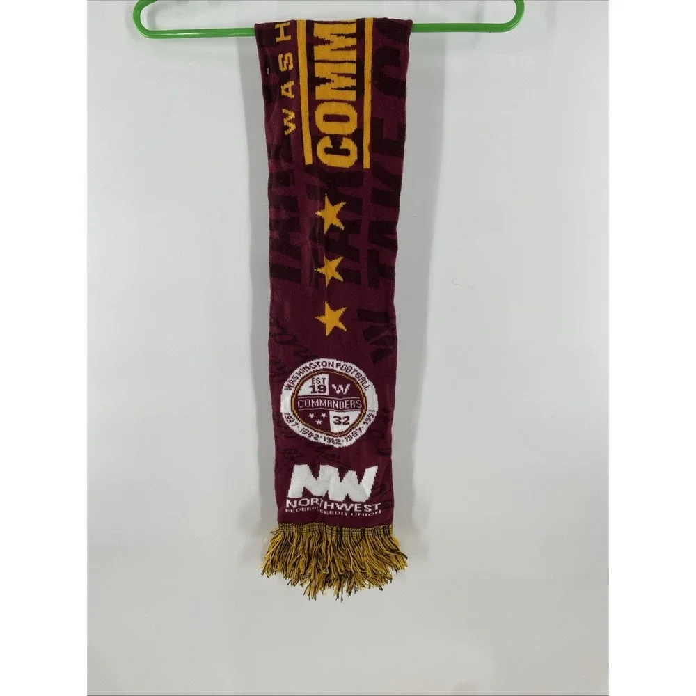 Washington Commanders Burgundy Knitted Scarf